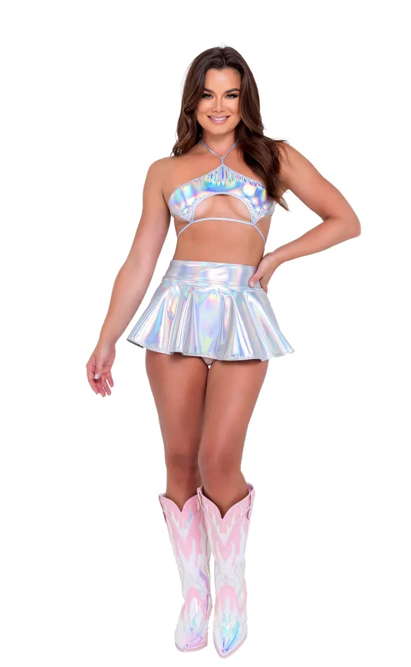 Plus size Holo Skater Skirt Roma Plus Size