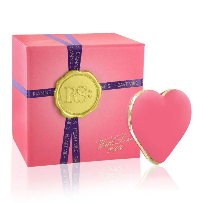 Rianne S Female Sex Toys Heart Vibrator in Coral Rose