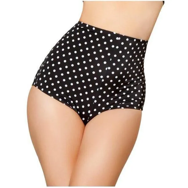 Roma High Waisted Polka Dot PinUp Girl Shorts Vibrators