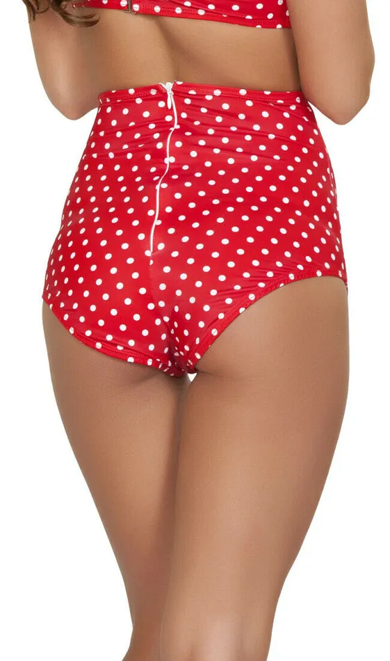 Roma High Waisted Polka Dot PinUp Girl Shorts Vibrators