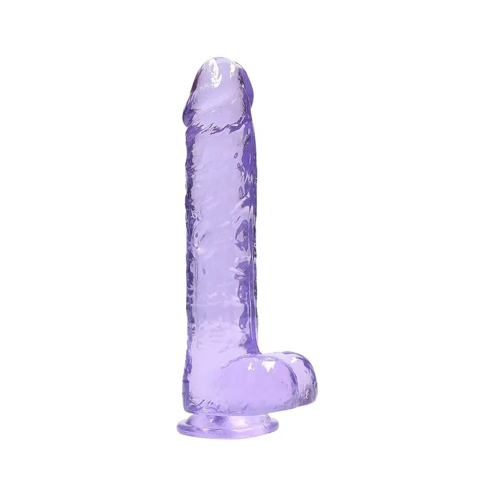 Shots Female Sex Toys REALROCK Crystal 9 in Realistic Dong with Balls