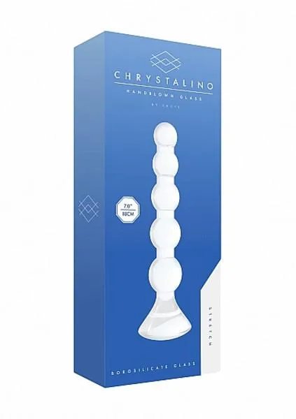 Shots Toys Dildos CHRYSTALINO STRETCH GLASS DILDO