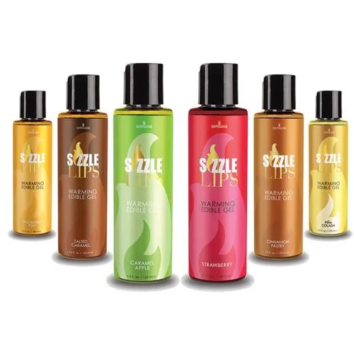 Sizzle Lips Edible Warming Massage Gel Sugar Sas Enhancers