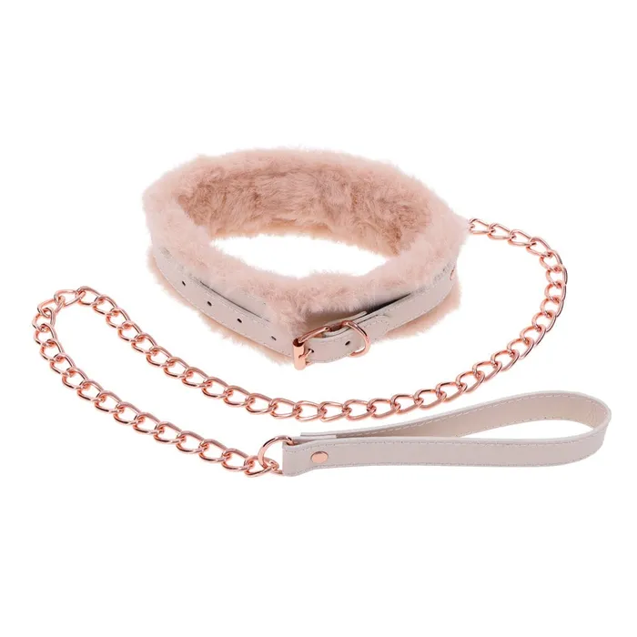 Sportsheets Sex Mischief Peaches n CreaMe Fur Collar Leash Sportsheets Couples