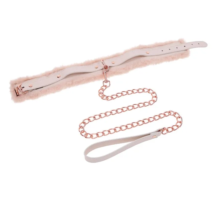 Sportsheets Sex Mischief Peaches n CreaMe Fur Collar Leash Sportsheets Couples