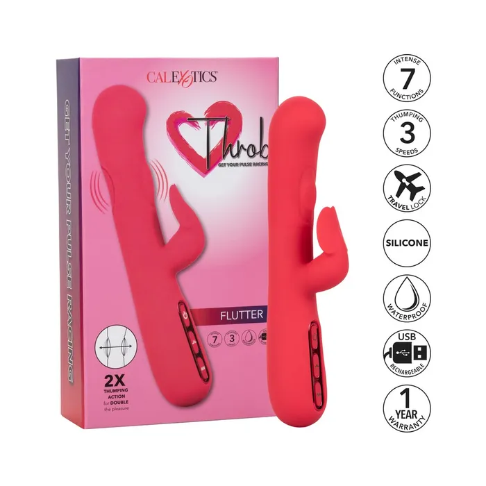 Vibrators Calexotics Throb Flutter Pink Vibrators Calexotics Throb Flutter Pink