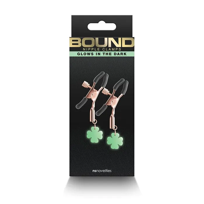 Vibrators NS Novelties NS Novelties G4 Bound Nipple Clamps Rose Gold