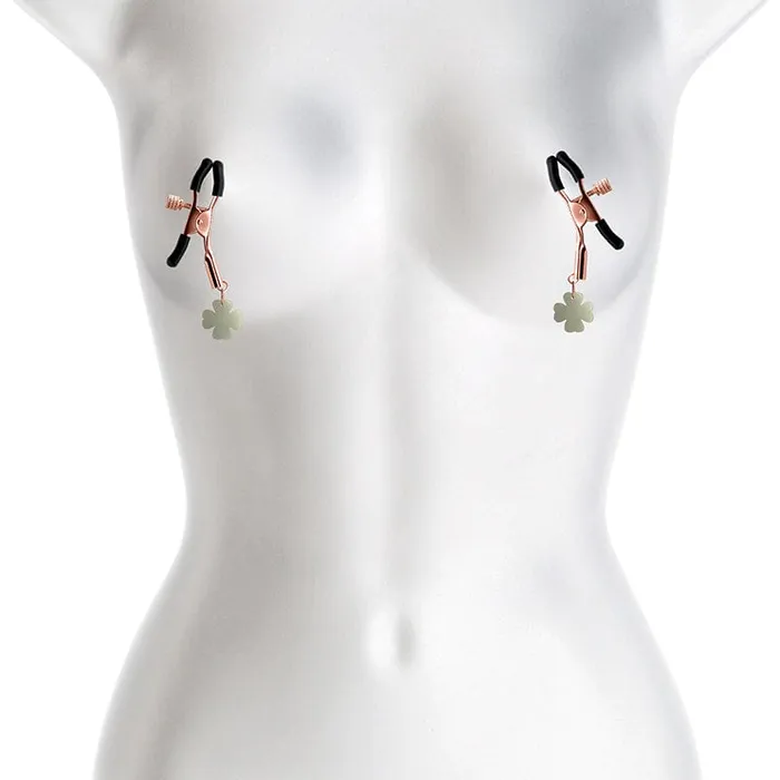 Vibrators NS Novelties NS Novelties G4 Bound Nipple Clamps Rose Gold