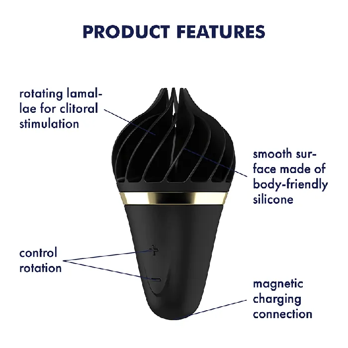 Vibrators Satisfyer Satisfyer Sweet Treat Spinnator Black