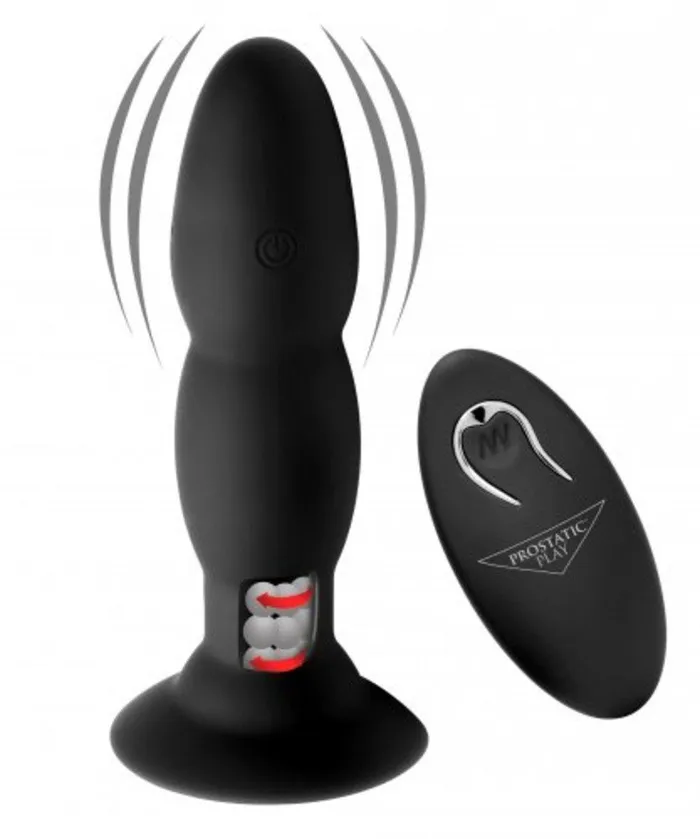 XR Brands Male Sex Toys Rim Master Rechargeable Vibrating Rimming Plug
