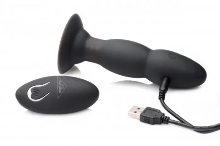 XR Brands Male Sex Toys Rim Master Rechargeable Vibrating Rimming Plug